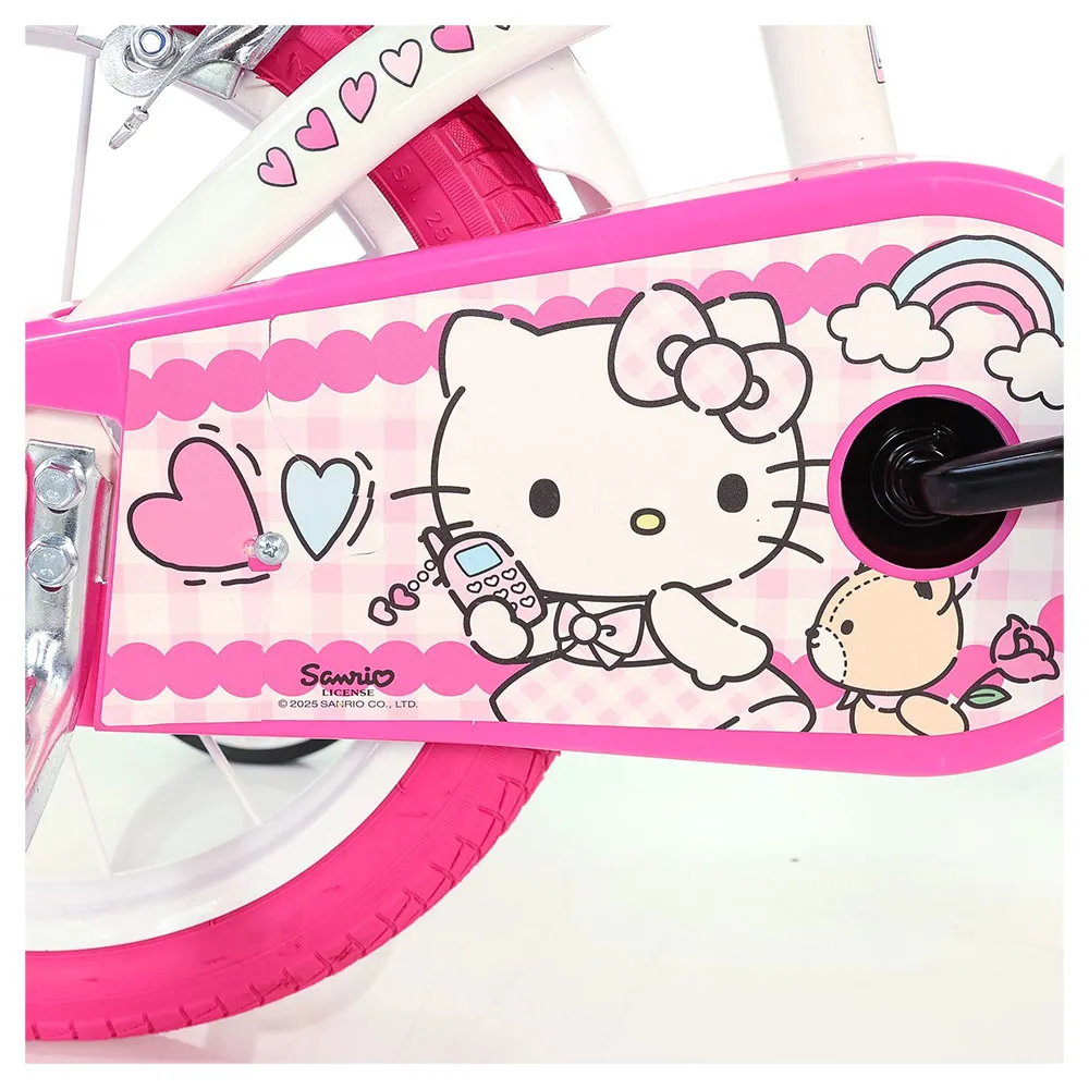 Dino Bikes 14´´ Hello Kitty Sykkel, White, 4-6Y, Barnesykkel