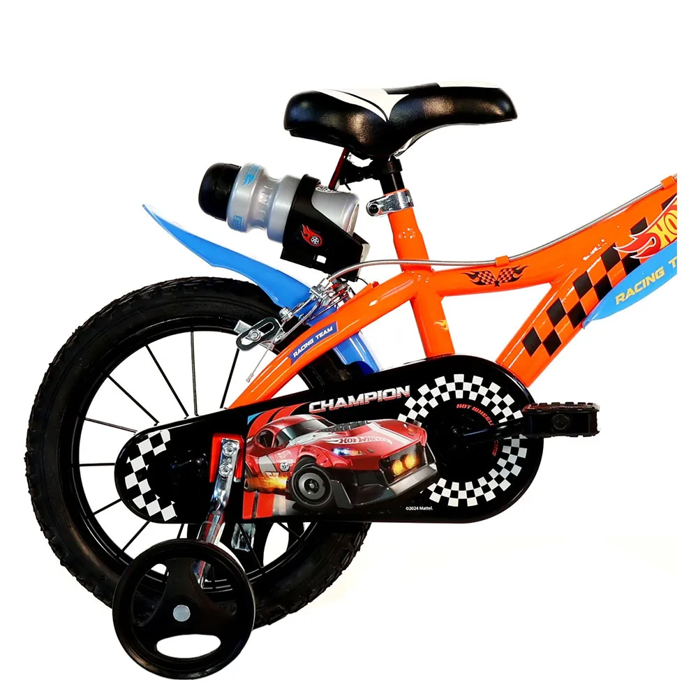 Dino Bikes 14´´ Hot Wheels Sykkel, Orange, 4-6Y, Barnesykkel