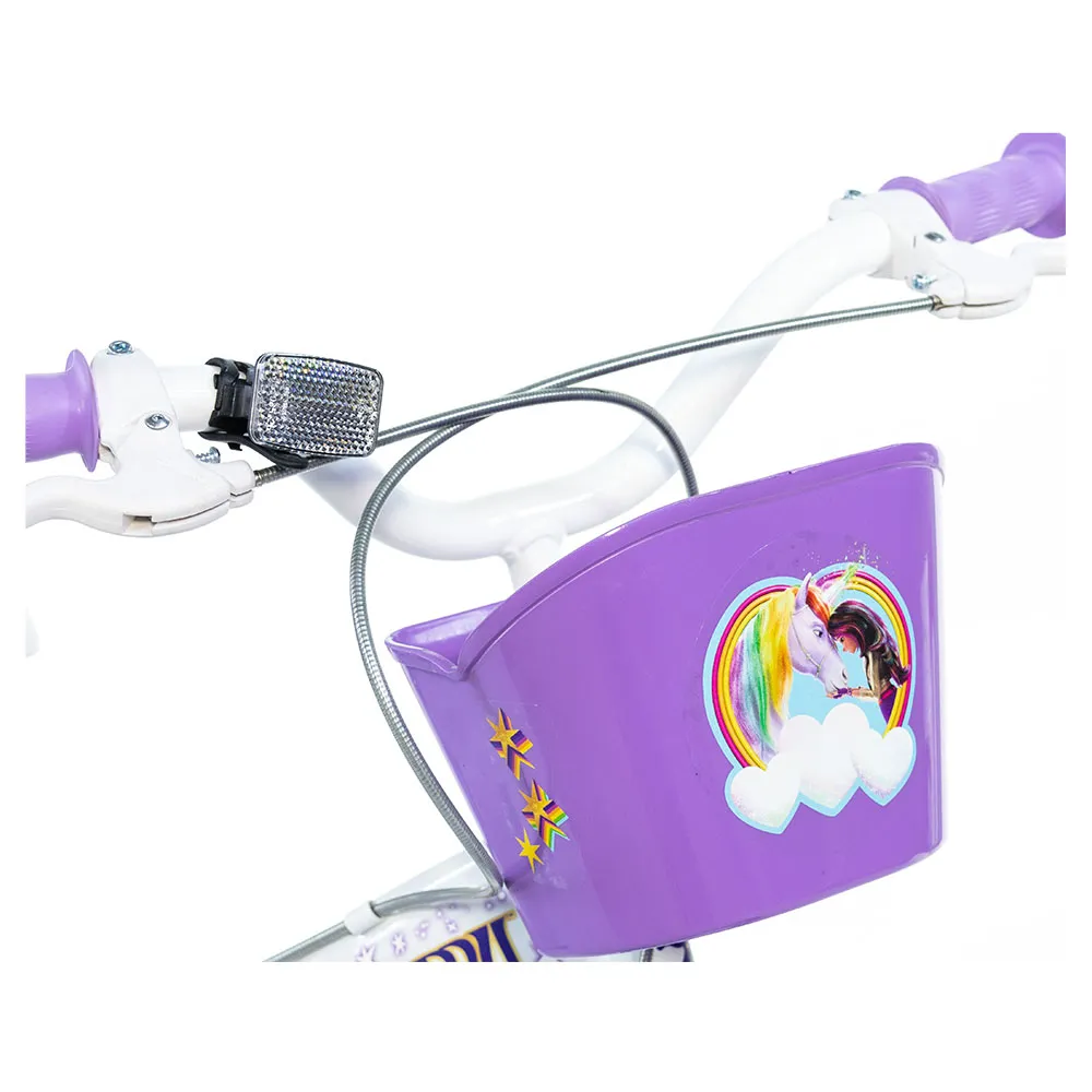 Dino Bikes 16´´ Enhjørningsakademiet Sykkel, White, 5-7Y, Barnesykkel Dino Bikes 16´´ Enhjørningsakademiet Sykkel, White, 5-7Y, Barnesykkel