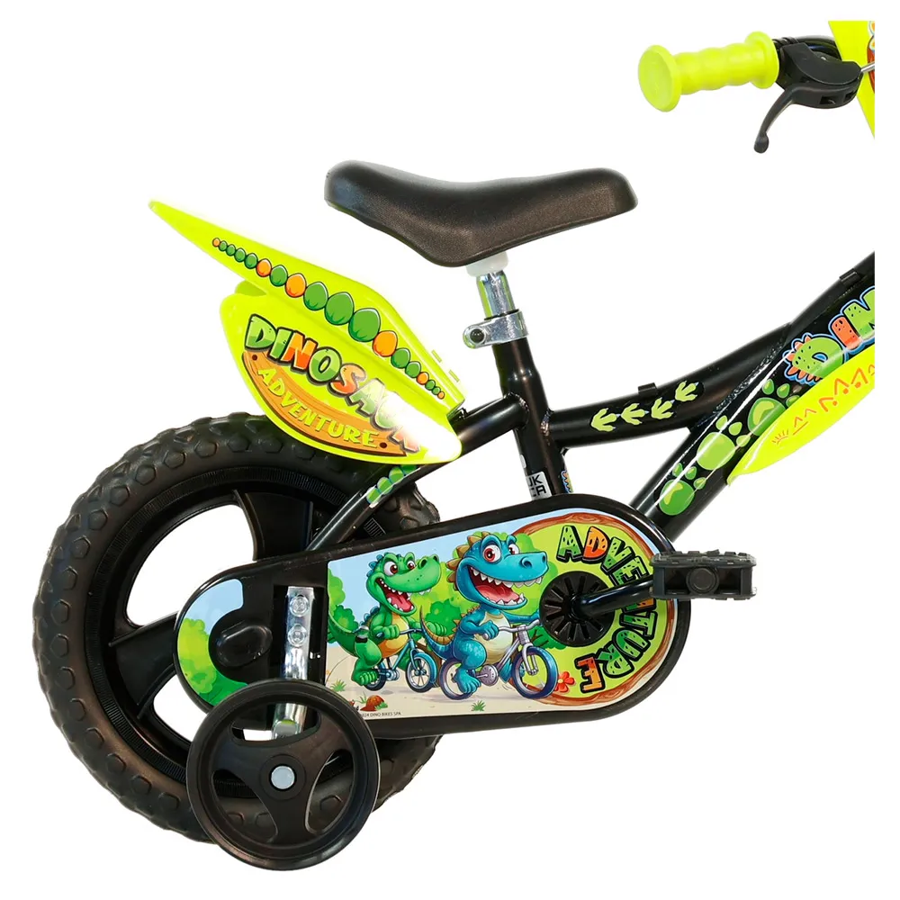 Dino Bikes Dino Adventure 12´´ Sykkel, Black / yellow, 3-5Y, Barnesykkel Dino Bikes Dino Adventure 12´´ Sykkel, Black / yellow, 3-5Y, Barnesykkel