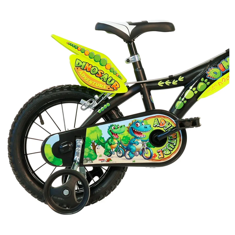 Dino Bikes Dino Adventure 14´´ Sykkel, Black / yellow, 4-6Y, Barnesykkel Dino Bikes Dino Adventure 14´´ Sykkel, Black / yellow, 4-6Y, Barnesykkel