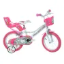 Dino Bikes Hello Kitty 14´´ Sykkel Refurbished, White, 4-6Y, Barnesykkel
