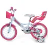 Dino Bikes Unicorn 16 Sykkel, Pink, 4-5Y, Barnesykkel