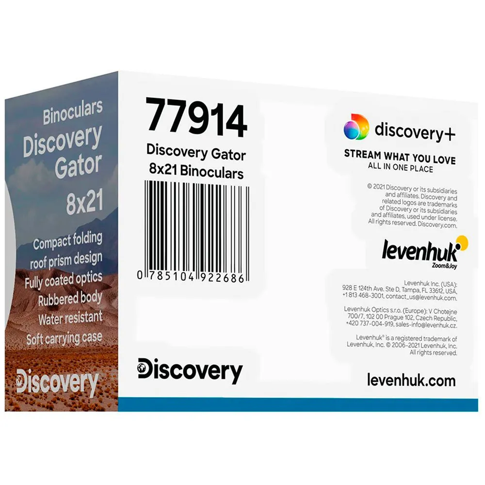 Discovery Gator 8x21 Kikkerter, Black / blue, One Size Discovery Gator 8x21 Kikkerter, Black / blue, One Size