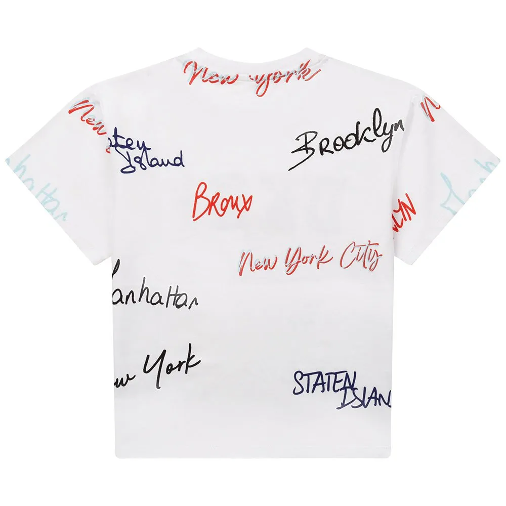 Dkny D35s00 Kortarmet T-skjorte, White, 14Y Dkny D35s00 Kortarmet T-skjorte, White, 14Y