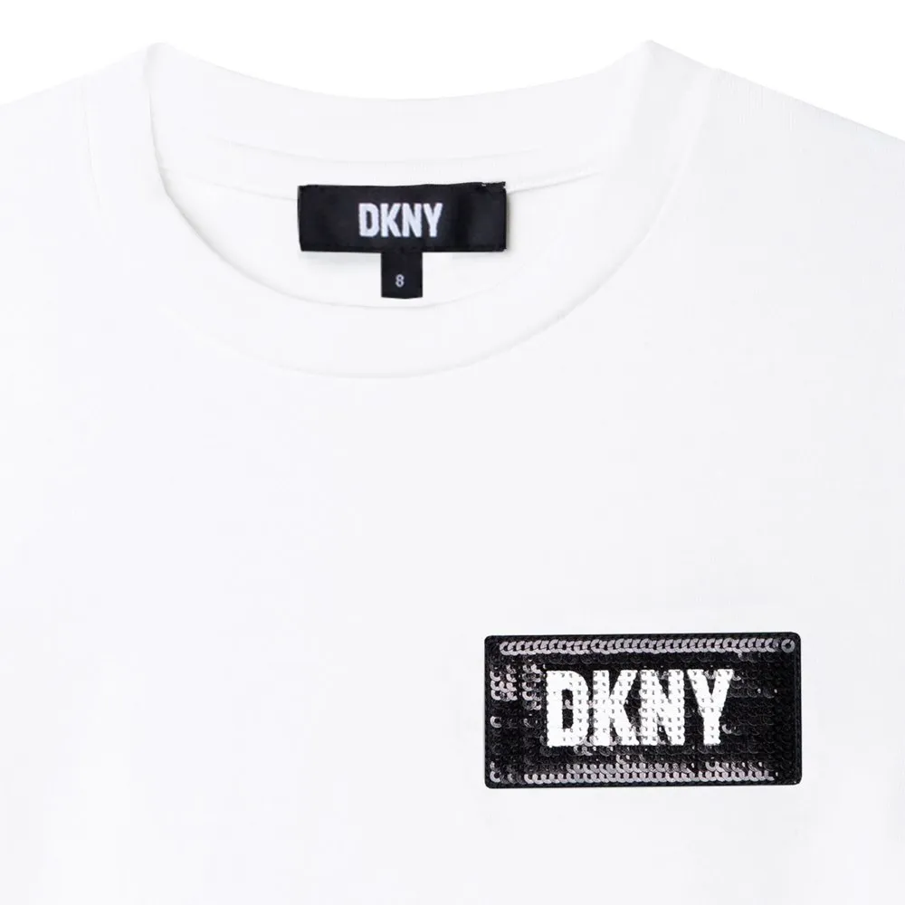 Dkny D35s30 Kortarmet T-skjorte, White, 12Y Dkny D35s30 Kortarmet T-skjorte, White, 12Y