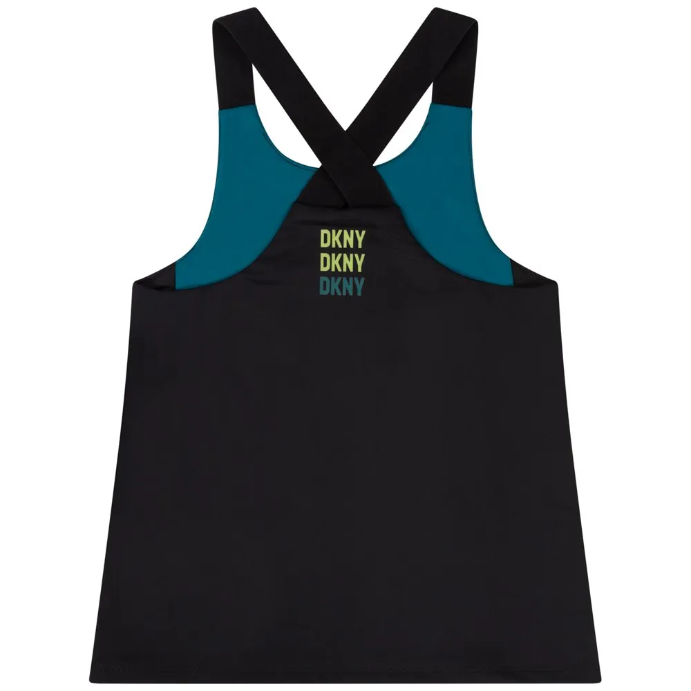 Dkny D35s47 Ermeløs T-skjorte, Blue, 14Y Dkny D35s47 Ermeløs T-skjorte, Blue, 14Y