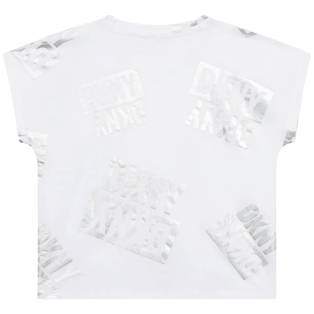 Dkny D35s77 Kortarmet T-skjorte, White, 16Y Dkny D35s77 Kortarmet T-skjorte, White, 16Y
