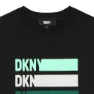 Dkny D60024 Kortarmet T-skjorte, Black, 10Y