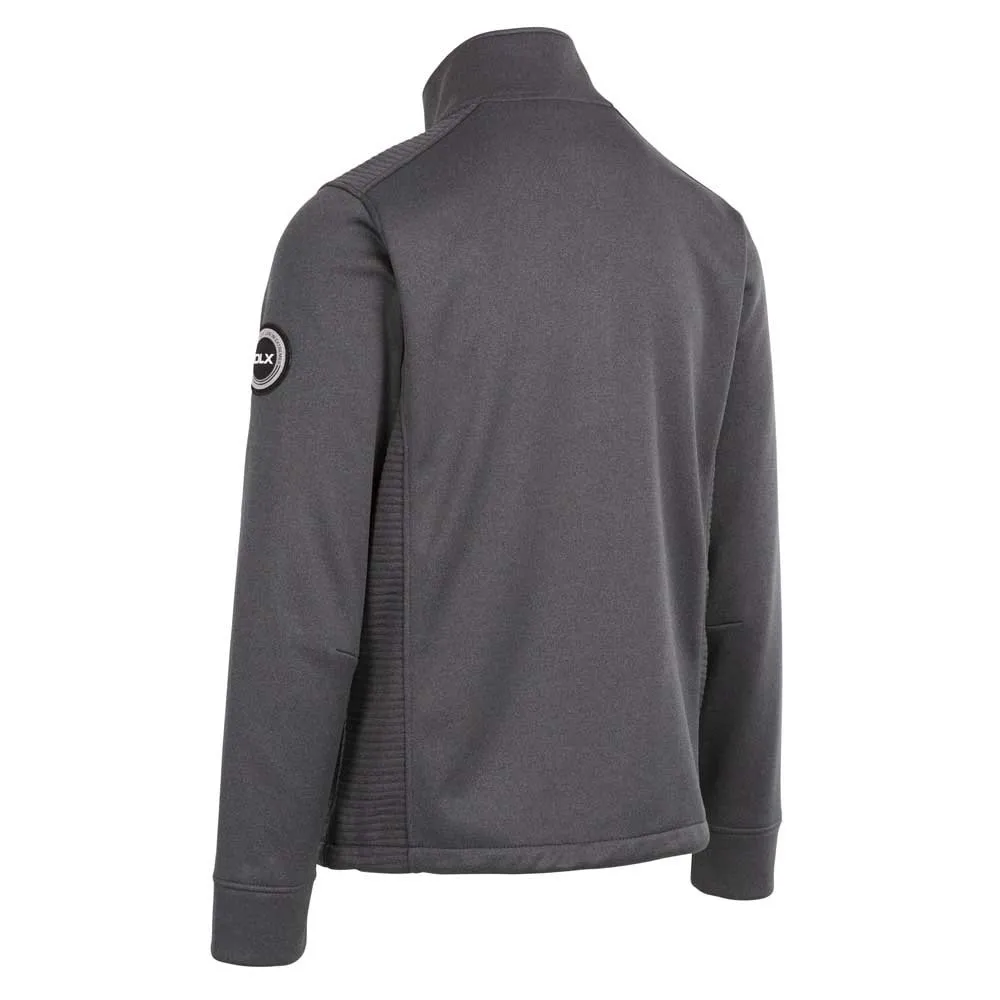 Dlx Angus Fleecejakke Med Full Glidelås, Dark grey