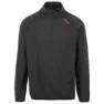 Dlx Hulton Fleecejakke Med Halv Glidelås, Black