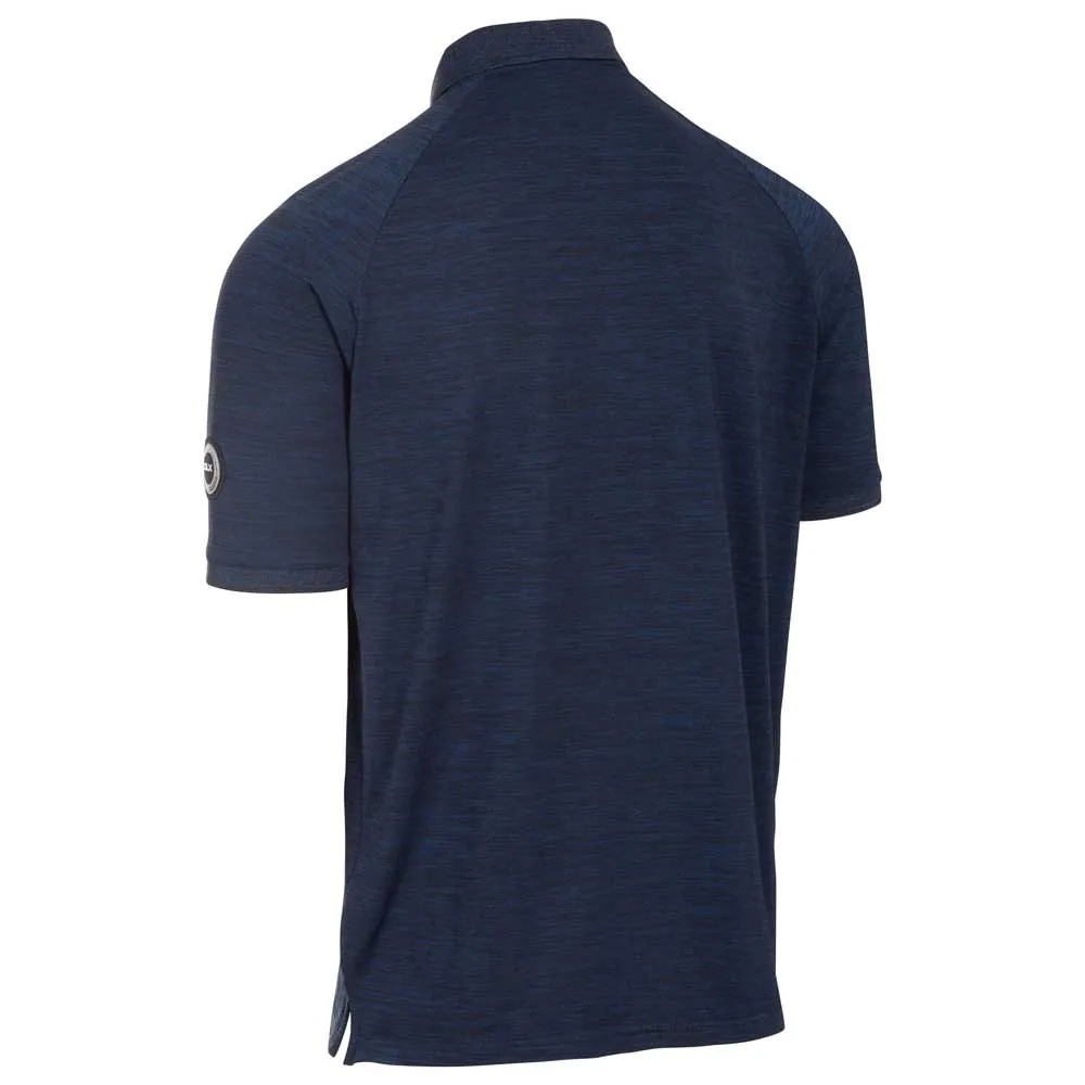 Dlx Kelleth Kortermet Poloskjorte, Navy marl