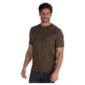 Dolomite Cristallo Merino Ss Kortarmet T-skjorte, Burnished green