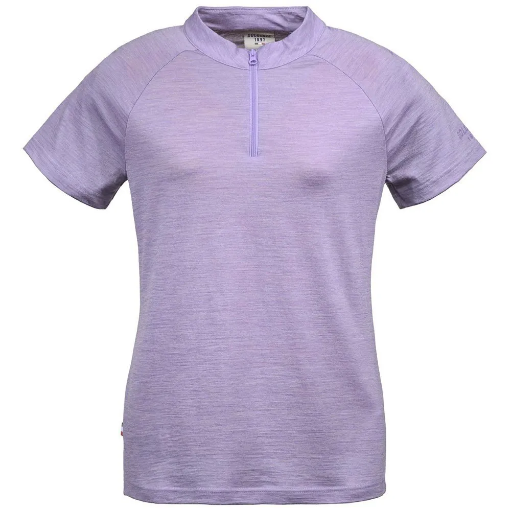 Dolomite Cristallo merino Zip Kortarmet T-skjorte