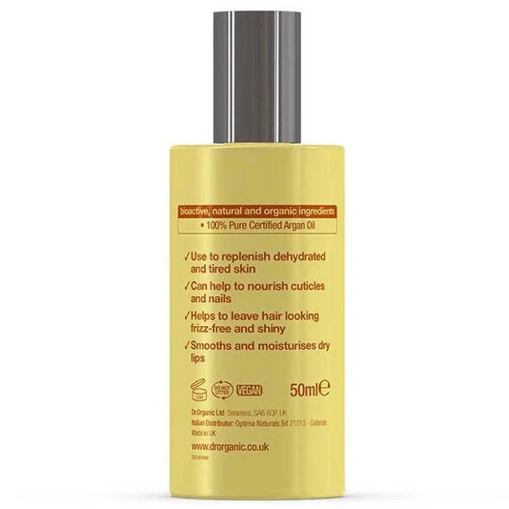 Dr. Organic Marokkansk Arganolje Ren Olje 50ml, White / brown, 50ml