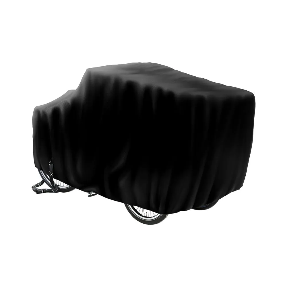 DS Covers Cargo 3 hjul M/Regntelt Sykkelovertrekk, Black, One Size