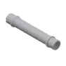 DT Swiss 100mm Ø15/71.2mm Nondisc Aero Forhjulsaksel, Silver, One Size