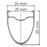 DT Swiss A 1800 Spline DB 30 Bakhjul