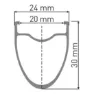 DT Swiss A 1800 Spline DB 30 Framhjul, Black, 12 x 100mm