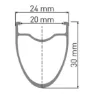 DT Swiss A 1800 Spline Disc Cl Tubeless Presta 26-35mm Landeveissykkelens Bakhjul