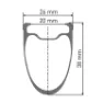 DT Swiss Arc 1100 Dicut 38 Disc Cl Tubeless + Continental Aero 111 700 X 26 Forhjul For Landeveissykkel, Black, 12 x 100mm