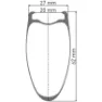 DT Swiss Arc 1100 Dicut 62 Disc Cl Tubeless + Continental Aero 111 700 X 26 Forhjul For Landeveissykkel, Black, 12 x 100mm