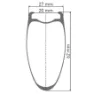 DT Swiss Arc 1400 Dicut 62 Disc Cl Tubeless + Continental Aero 111 700 X 26 Forhjul For Landeveissykkel, Black, 12 x 100mm