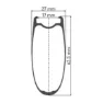 DT Swiss Arc 1400 Dicut 62 Tubeless Forhjul For Landeveissykkel, Black, 5 x 100mm