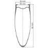 DT Swiss Arc 1400 Dicut 85 Cl Disc Tubeless + Continental Aero 111 26-622 Forhjul For Landeveissykkel, Black, 12 x 100mm