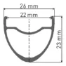 DT Swiss C 1800 Spline Framhjul, Black, 12 x 100mm