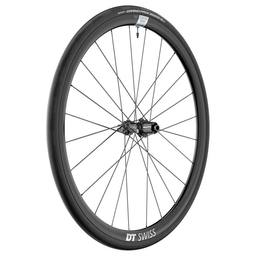 DT Swiss E 1800 Spline 30 Disc Cl Tubeless + Continental Gp5000 Str 700 X 30 Landeveissykkelens Bakhjul, Black, 12 x 142mm, Sram XDR