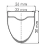 DT Swiss E 1800 Spline Disc Cl Tubeless Presta 26-35mm Landeveissykkelens Bakhjul