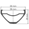 DT Swiss E 1900 Spline DB 20 Framhjul