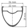 DT Swiss ER 1400 Dicut 25 DB Framhjul, Black, 12 x 100mm