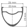 DT Swiss ER 1600 Spline 23 DB Bakhjul