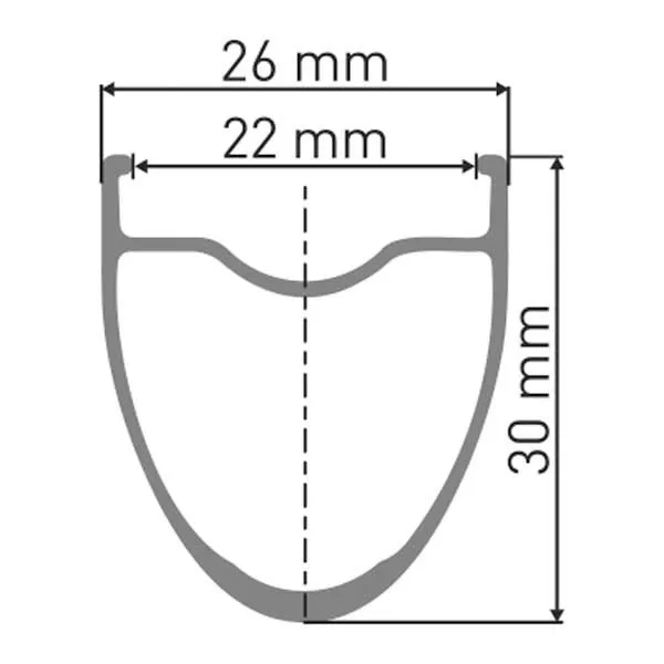 DT Swiss ER 1600 Spline 30 DB Bakhjul