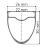 DT Swiss ER 1600 Spline 30 DB Bakhjul