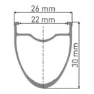 DT Swiss Er 1600 Spline Disc Cl Tubeless Presta 26-35mm Forhjul For Landeveissykkel, Black, 12 x 100mm