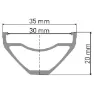 DT Swiss F 1900 Classic 27.5´´ Disc 6b Tubeless Terrengsykkel Forhjul