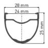 DT Swiss Gr 1600 Spline Dynamo Disc Cl Tubeless Forhjul For Landeveissykkel, Black, 12 x 100mm