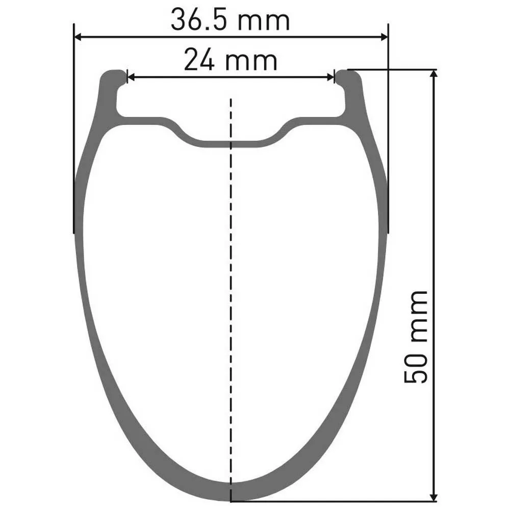 DT Swiss GRC 1100 700C Dicut 50 Framhjul, Black, 12 x 100mm