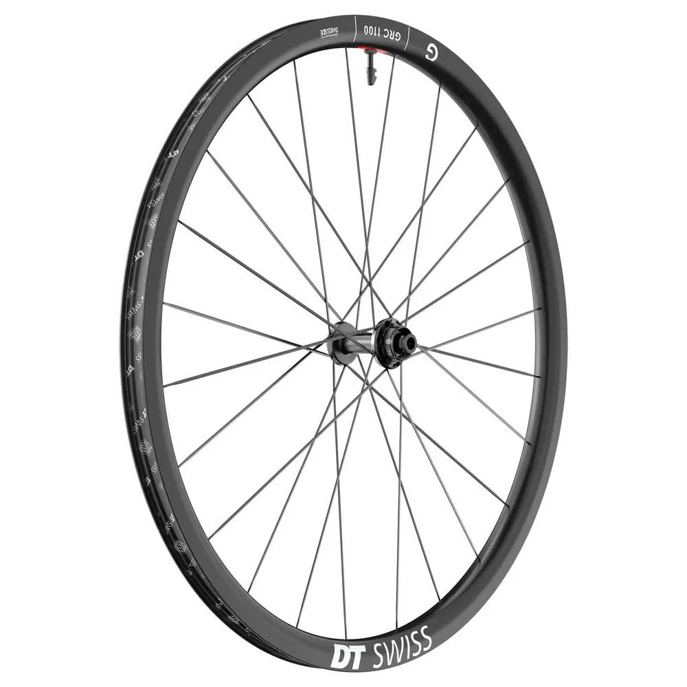 DT Swiss Grc 1100 Dicut 650b Cl Disc Tubeless Gravel Forhjul, Black, 12 x 100mm DT Swiss Grc 1100 Dicut 650b Cl Disc Tubeless Gravel Forhjul, Black, 12 x 100mm