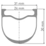 DT Swiss GRC 1400 700C Dicut 30 Bakhjul