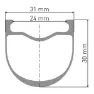 DT Swiss Grc 1400 Dicut 30 27.5´´ Cl Disc Tubeless Grus Bakhjul, Black, 12 x 142mm, Shimano Micro Spline