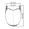 DT Swiss Grc 1400 Spline 42 650b Cl Disc Tubeless Forhjul For Landeveissykkel, Black, 12 x 100mm