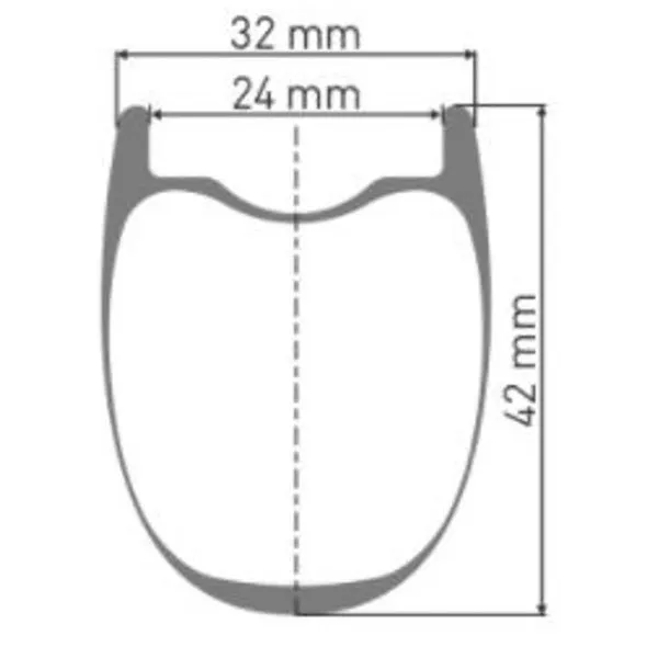 DT Swiss GRC 1400 Spline DB 42 28" Bakhjul DT Swiss GRC 1400 Spline DB 42 28" Bakhjul
