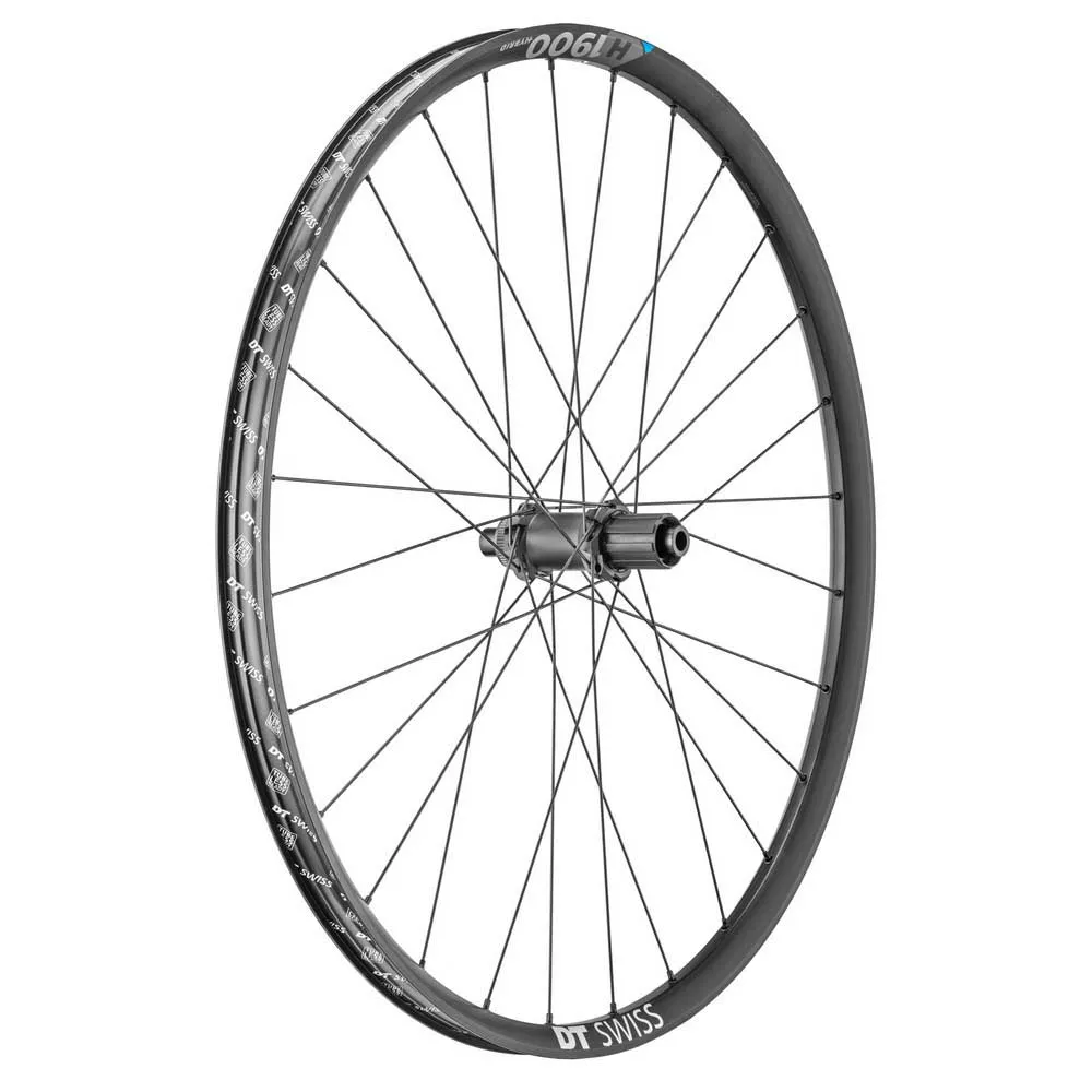 DT Swiss H 1900 Spline 27.5´´ Disc Cl Tubeless Mtb Bakhjul, Black, 12 x 148mm, Shimano/Sram HG