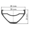 DT Swiss H 1900 Spline 30 29´´ Cl Disc Tubeless Bakhjul