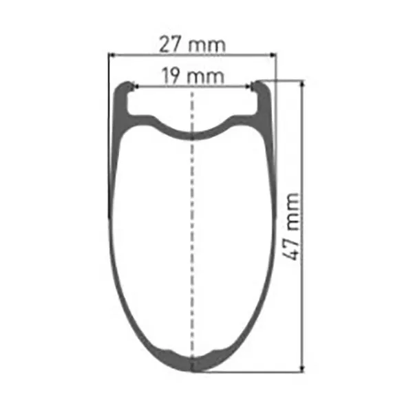 DT Swiss Hec 1400 Spline 19 Cl Disc Tubeless Forhjul For Landeveissykkel
