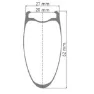 DT Swiss Hec 1400 Spline 20 Cl Disc Tubeless Landeveissykkelens Bakhjul